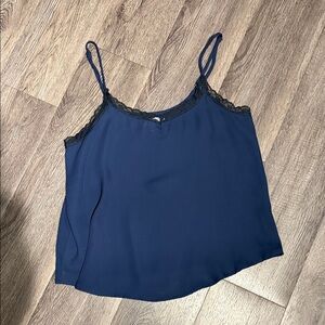 Flowy Cotton On Navy Lace Cami Top